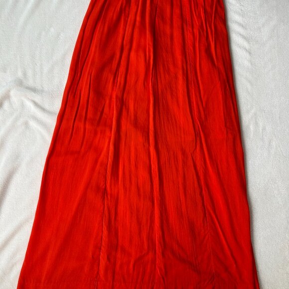 LOFT Red Maxi Skirt - Picture 5 of 6